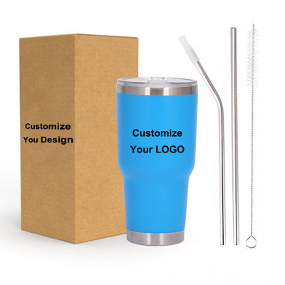 30oz de BPA GRATUITO Tubarão de aço inoxidável com tampa e logotipo do cliente