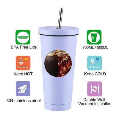 16oz 24oz Custom DIY Taça de Café Viagem Taça de Água Dupla parede Tubler de aço inoxidável