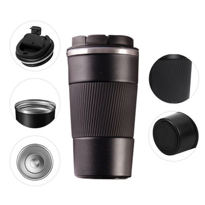 Tumbler de logotipo personalizado de aço inoxidável de tipo metal para viagens à prova de vazamento e ecológicas