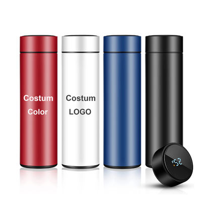 Flasco de vácuo digital inteligente com visor de temperatura LED garrafa de água personalizada