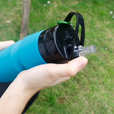 750 ml garrafa de água de silicone revestida anti-corrosição para viagens e esportes personalizável