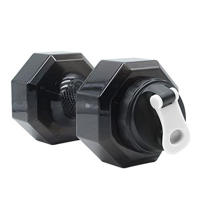Adultos PETG Eco-friendly 2.6L garrafa de água em forma de haltere para exercícios de fitness esportivo