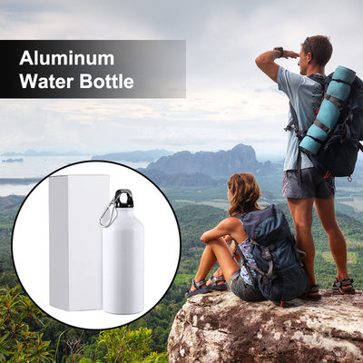 Alumínio Bicicleta garrafas de água em branco com Carabiner Cover Custom Logotipo sublimação Impressão