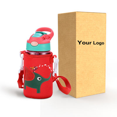 Logotipo personalizado Bpa Bebê grátis garrafa de água com apoio de palha Tour atividade ao ar livre