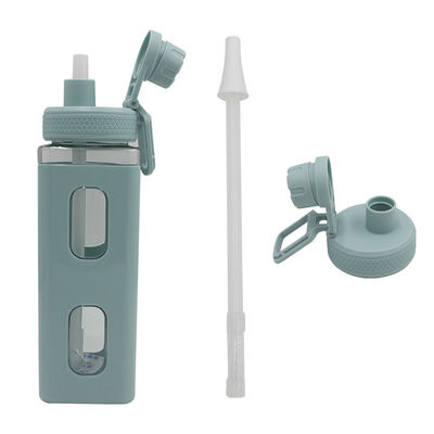 Garrafa de água Kawaii com autocolante 3D 700ml / 900ml de plástico de viagem Leite portátil
