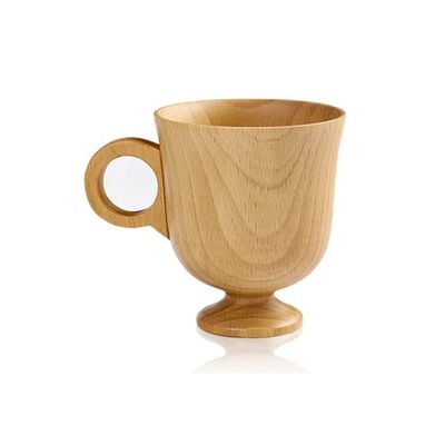 Taça de café japonesa de madeira criativa para uso doméstico