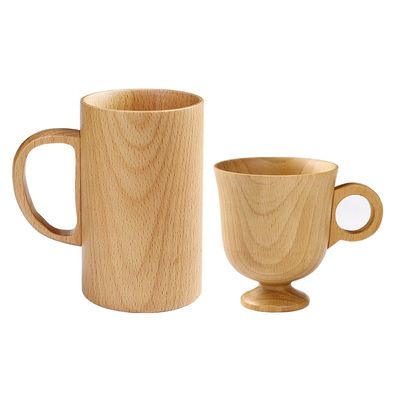 Taça de café japonesa de madeira criativa para uso doméstico