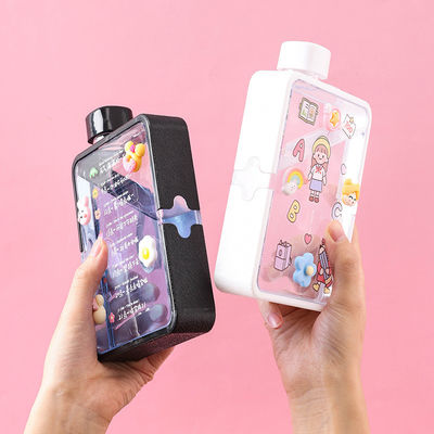 380 ml BPA Free Square Sport Water Bottle com logotipo personalizado e design minimalista