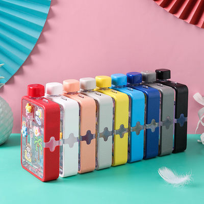 380 ml BPA Free Square Sport Water Bottle com logotipo personalizado e design minimalista
