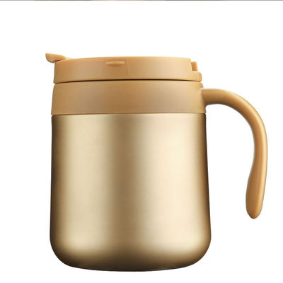 Logotipo personalizado aceitável 350ML12oz de aço inoxidável caneca de viagem de café com alça