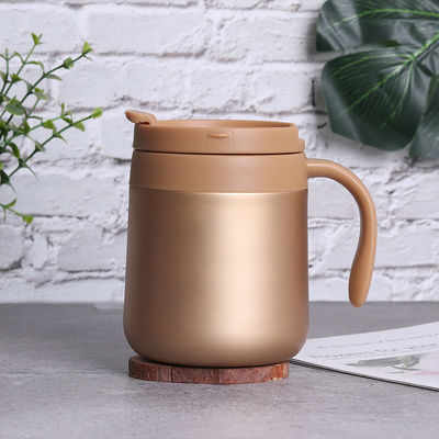 Logotipo personalizado aceitável 350ML12oz de aço inoxidável caneca de viagem de café com alça