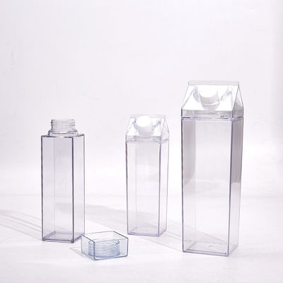 16oz 32oz Eco-friendly garrafa de água para crianças Leite claro Cartão de design personalizado Logotipo em estoque