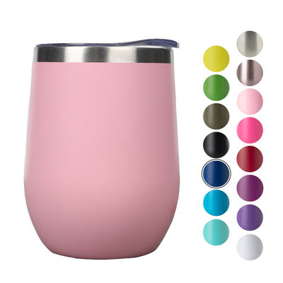 SUMSUN 12 oz Dupla parede de aço inoxidável de vácuo isolado Copo de café de vinho Tumbler Natal bebê