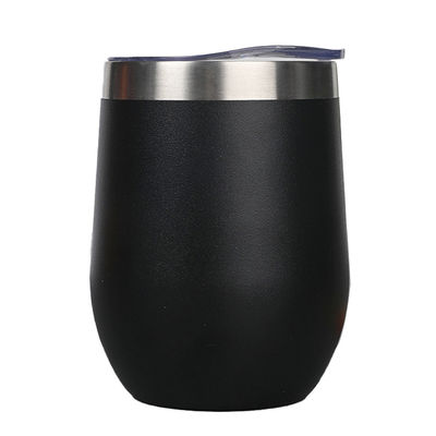 SUMSUN 12 oz Dupla parede de aço inoxidável de vácuo isolado Copo de café de vinho Tumbler Natal bebê