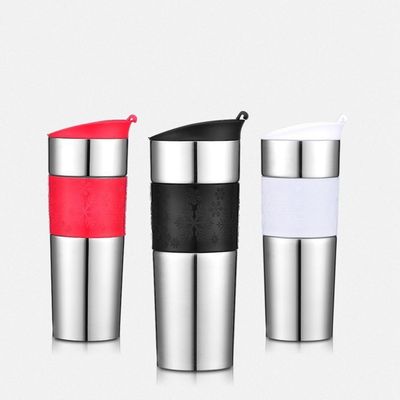 Diário 450 ml de aço inoxidável de parede dupla, isolado a vácuo, caneca de café para sublimação
