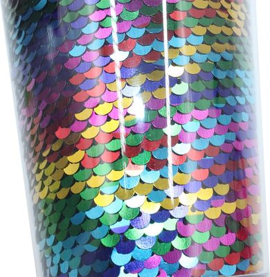 Logotipo personalizado Glitter Tumbler com palha e tampa para fluxo de água com revestimento anticorrosivo