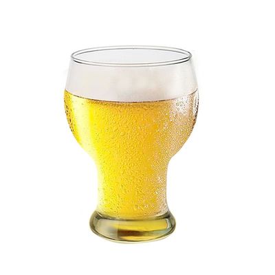 Taça de cerveja de vidro de 400-600 ml personalizada com alça 6.8x24.5cm