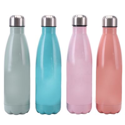 500ml Cola Forma de aço inoxidável de parede dupla garrafa de água de vácuo para desenhos personalizados