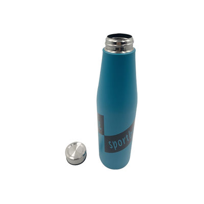 Garrafa de água de 750 ml de aço inoxidável clássica para adultos com design ecológico