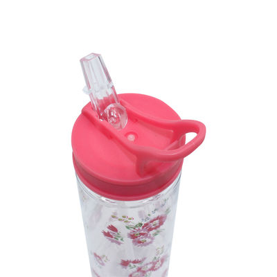 Garrafa de água pastoral portátil personalizada para meninas 7.3x7.9x23.2cm Design pastoral