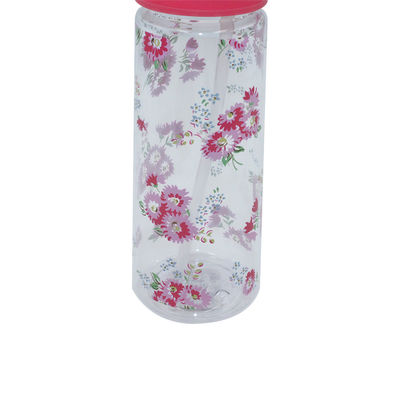 Garrafa de água pastoral portátil personalizada para meninas 7.3x7.9x23.2cm Design pastoral