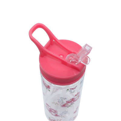 Garrafa de água pastoral portátil personalizada para meninas 7.3x7.9x23.2cm Design pastoral