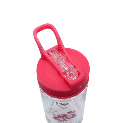 Garrafa de água pastoral portátil personalizada para meninas 7.3x7.9x23.2cm Design pastoral