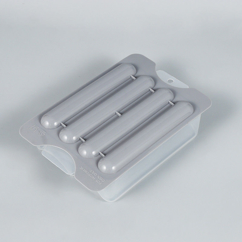 BPA livre de plástico cozinha de cachorro-quente vapor com cor personalizada e compartimento de prato lateral