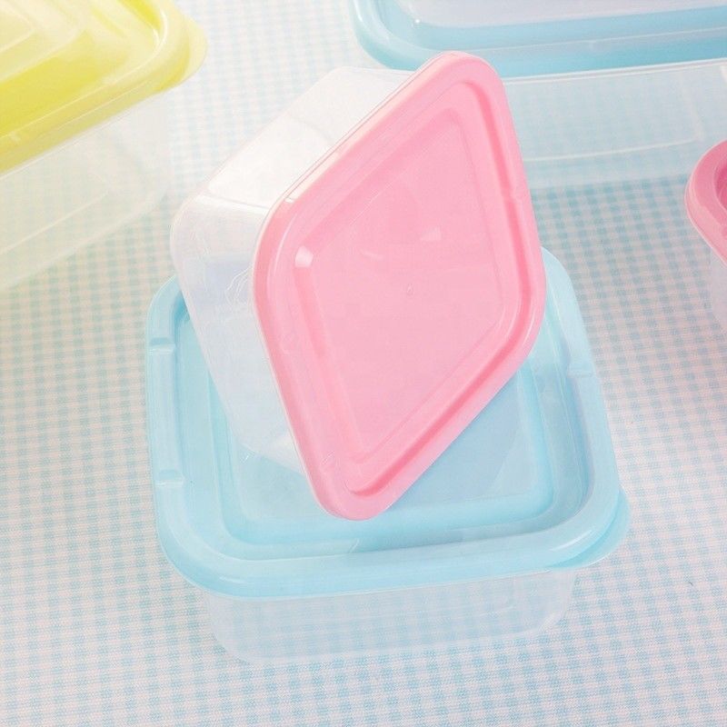 Mini-contenedores de plástico para armazenamento de alimentos para frigorífico e microondas