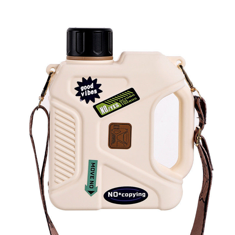 Garrafa de água de plástico com correia de grande capacidade 1200ml 1600ml de bebida direta