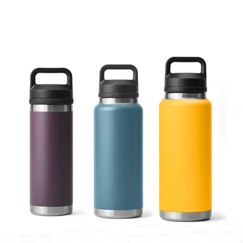 Adultos 18 oz 26 oz 36 oz garrafa de água isolada de parede dupla de aço inoxidável