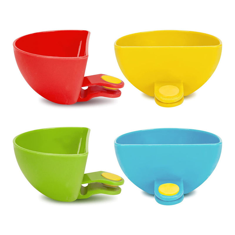 10g Vinagre Tomate Dip Clips Condimento Prato Plástico Dip Clip Bowl Para Porta-Platos