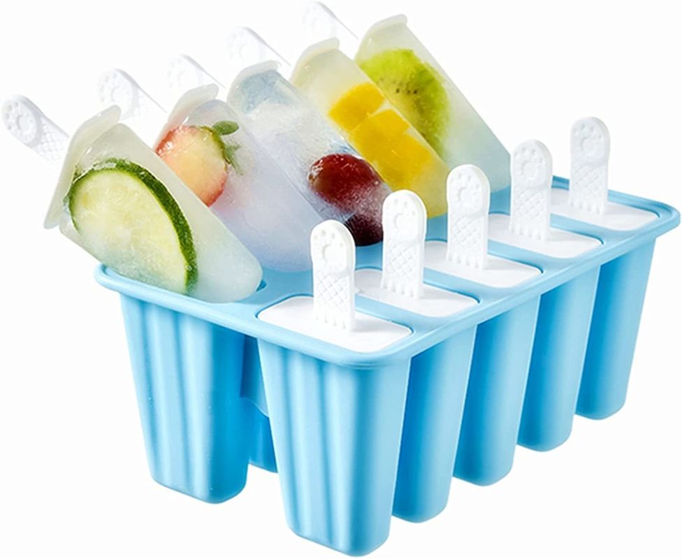 Formas de geladeira de silicone para fazer cubos de gelo reutilizáveis e duráveis