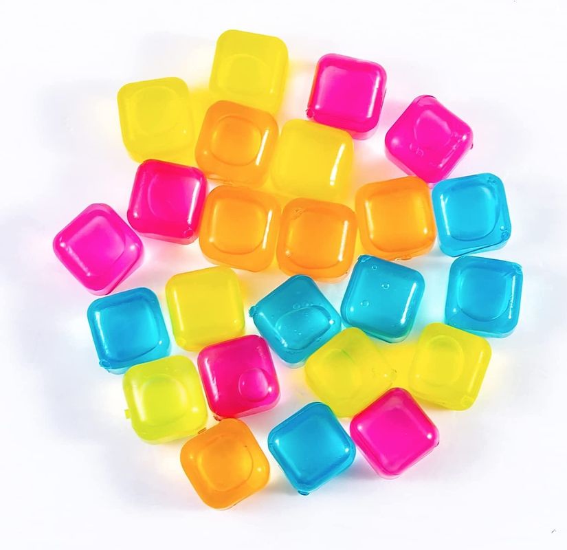 Colourosos cubos de gelo refrigeráveis 310g feitos de plástico livre de BPA