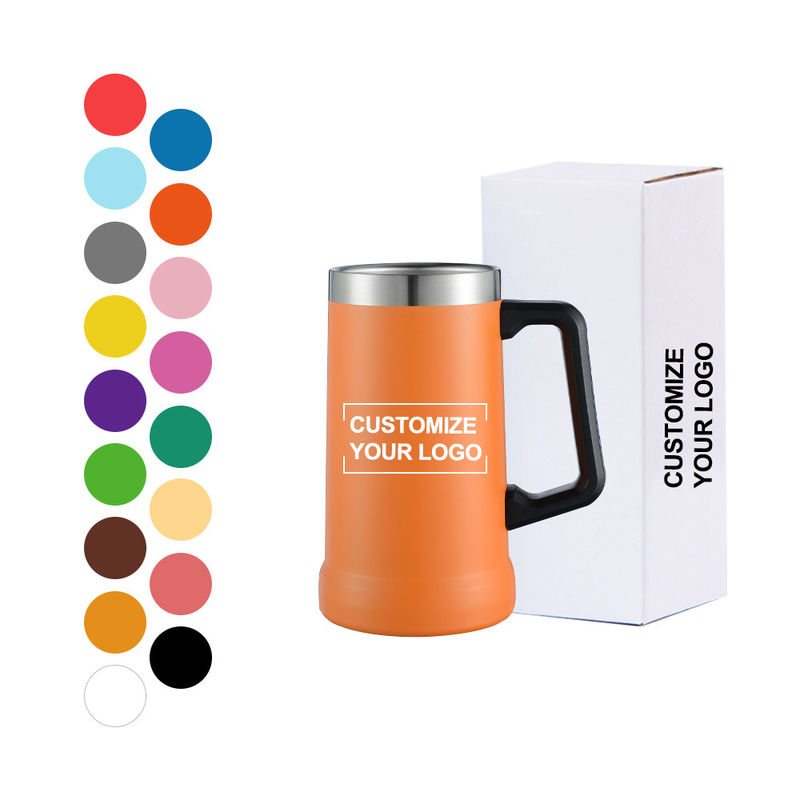 350g Dupla parede Isolamento de vácuo Copo de cerveja de aço inoxidável 16oz 24oz Tipo de bebida MUGS