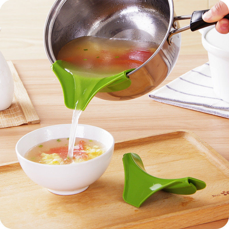 Aparelhos de cozinha Potes anti-derramamento de silicone com defletor de borda de boca redonda 20g