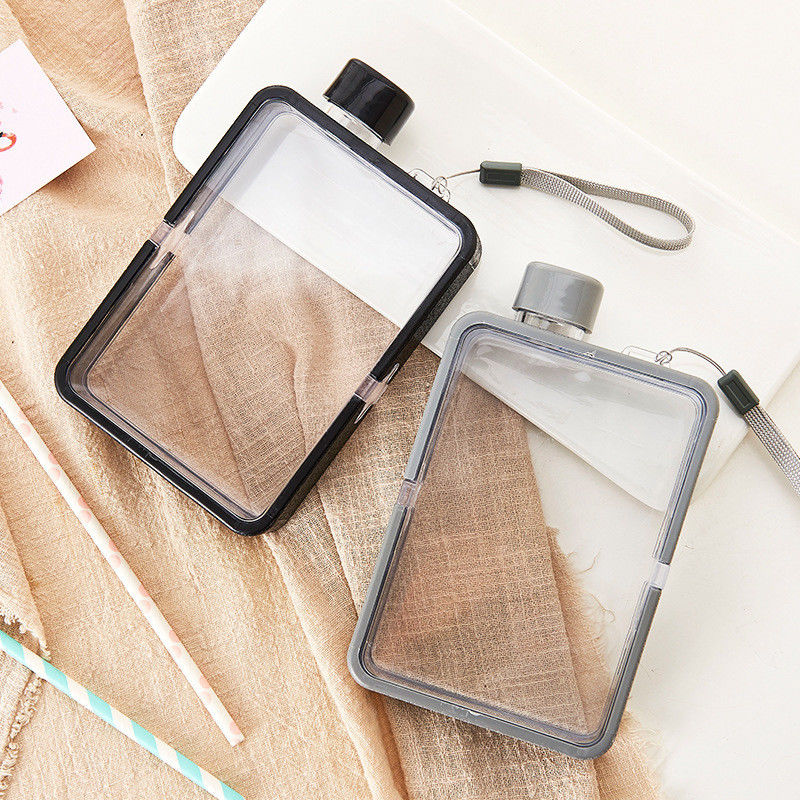 380 ml BPA Free Square Sport Water Bottle com logotipo personalizado e design minimalista