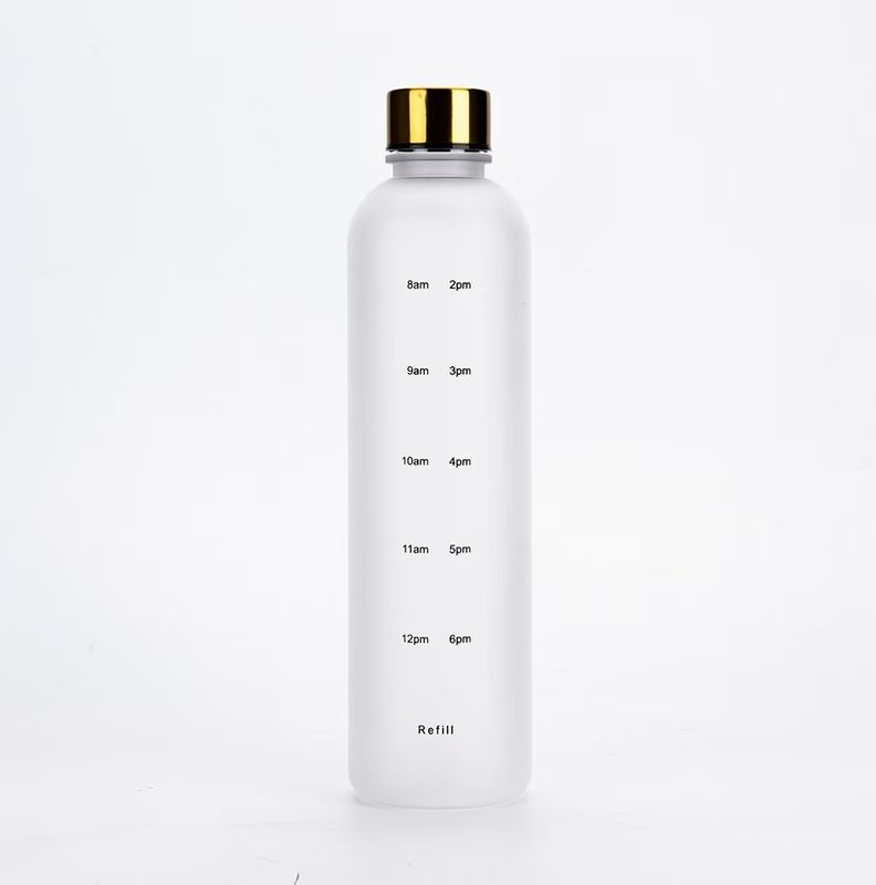 32oz Tritan BPA jarra de água livre com tampa e Time Marker palha para fitness ginástica esportes